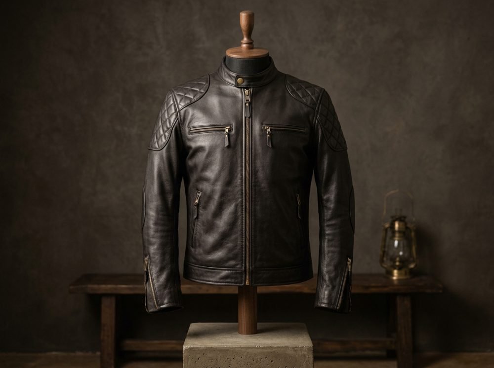Café Racer Nappa Leather Jacket